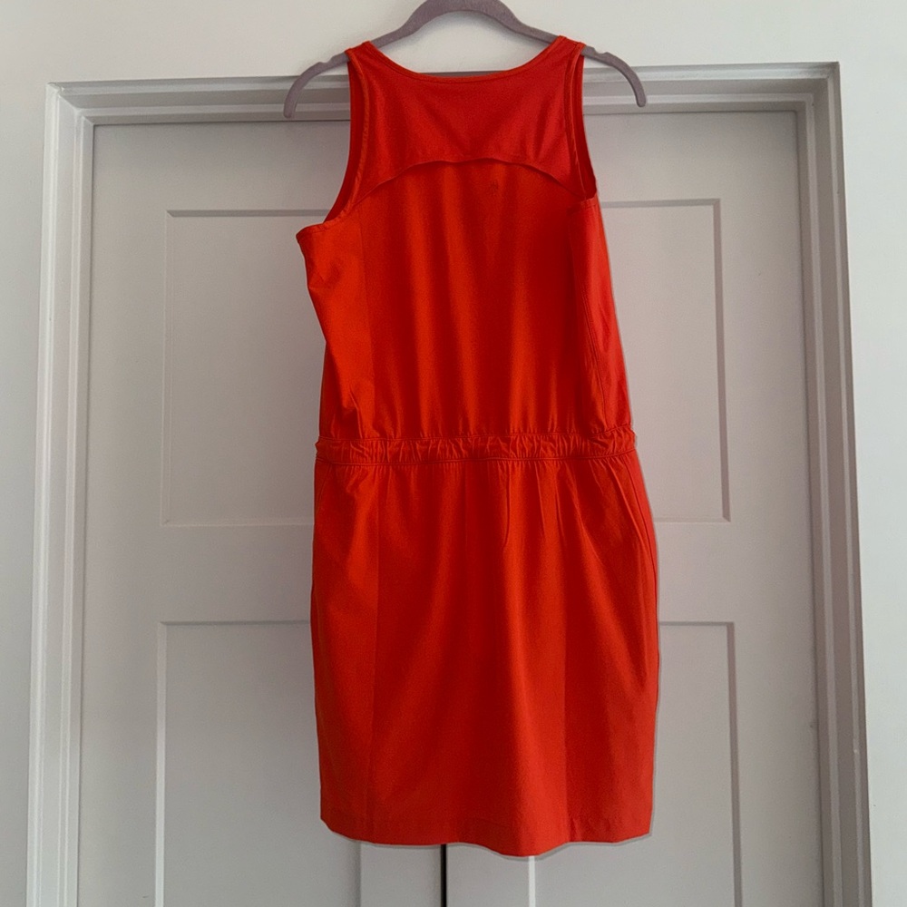 Athleta Orange athletic Dress with Zipper - Picture 7 of 9